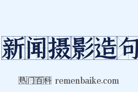 新闻摄影造句是什么意思的图片